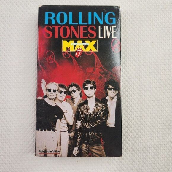 Rolling Stones Live at Max VHS Tape Polygram Jagger Richards Watts Wood Wyman - Picture 1 of 2